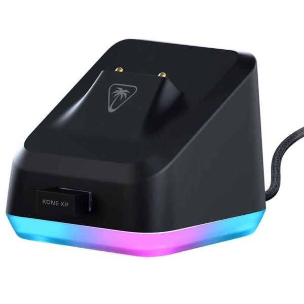 Turtle Beach Bundle vezeték nélküli játékos egér KONE XP Air és RGB töltőállomás Rapid, fekete