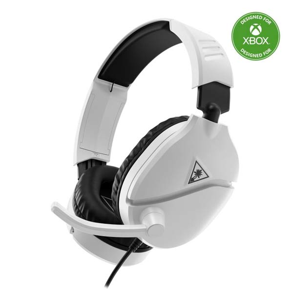 Turtle Beach játékos fülhallgató RECON 70X, 3,5 mm, Xbox One/series X/S, PC/PS4/5, Nintendo, fehér