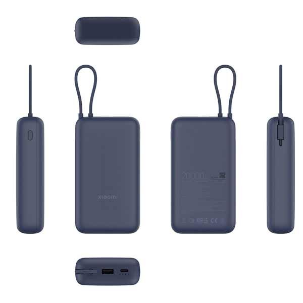 Xiaomi 33W Power Bank 20000mAh (Integrated Cable) Blue GL