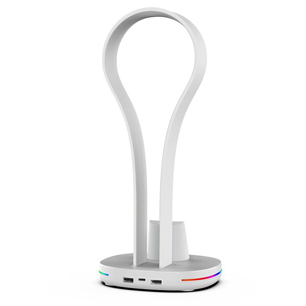 iPega P5P23 Charger Dock s RGB  Playstation Portal Remote Player fülhallgató tartóval, White