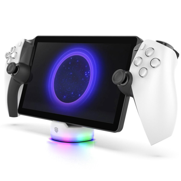 iPega P5P25 Mini Charger Dock RGB  Playstation Portal Remote Player White