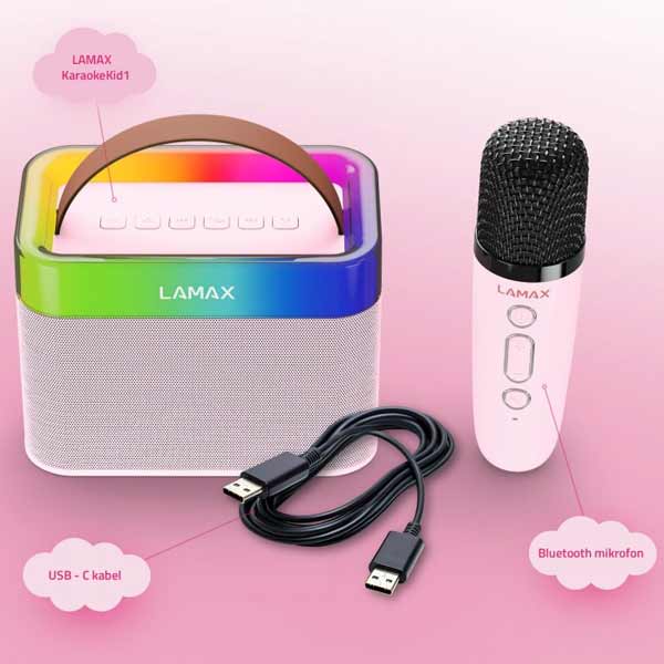 Lamax KaraokeKid1, rózsaszín