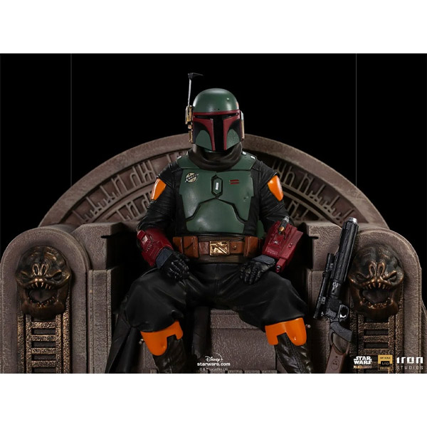Szobor Boba Fett on Throne The Mandalorian (Star Wars)