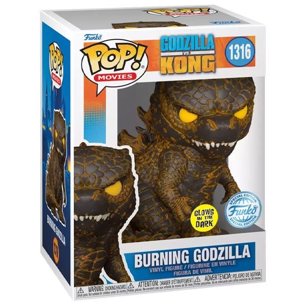 POP! Movies: Burning Godzilla (Godzilla vs. Kong) Special Edition (Glows in The Dark)