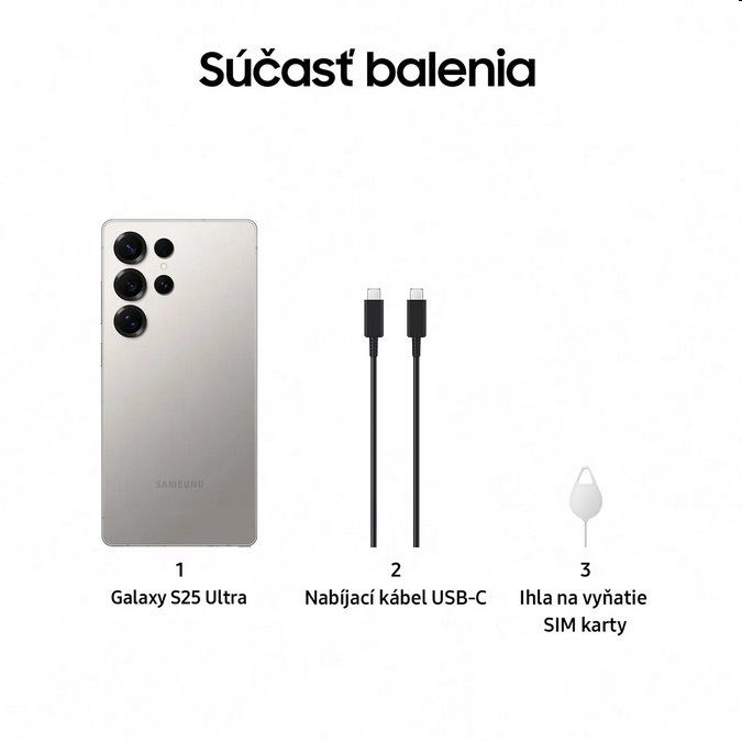 Samsung Galaxy S25 Ultra 5G 12GB/256GB Titanium Gray/Szürke titán