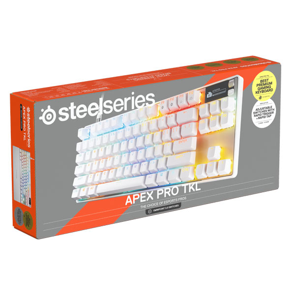 SteelSeries Apex Pro TKL Gen 3 US, fehér