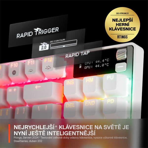 SteelSeries Apex Pro TKL Gen 3 US, fehér