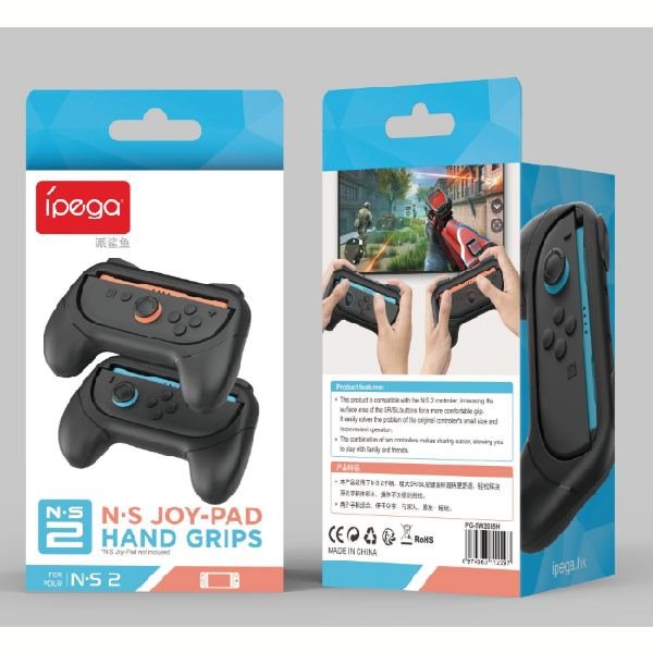 iPega SW2055H Grip JoyCon Nintendo Switch 2 vezérlőhöz, black iPega SW2055H Grip JoyCon Nintendo Switch 2 vezérlőhöz, black