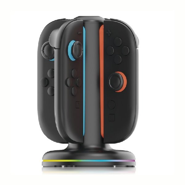 Töltőállomás iPega SW2052 Nintendo Switch 2 Joy-con RGB, fekete Töltőállomás iPega SW2052 Nintendo Switch 2 Joy-con RGB, fekete