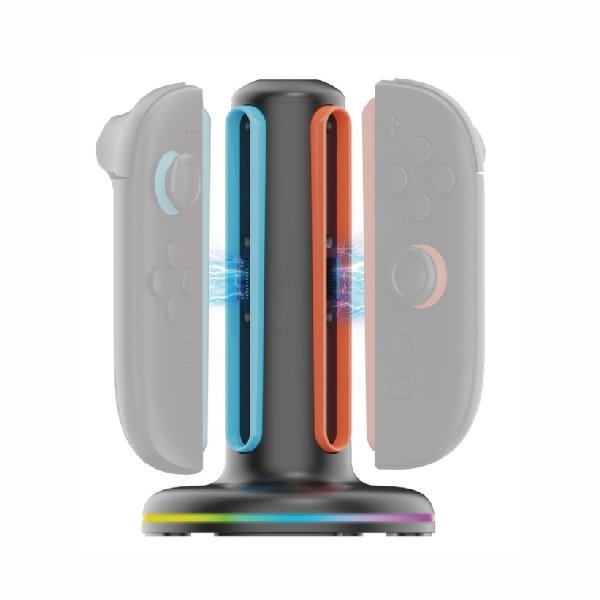 Töltőállomás iPega SW2052 Nintendo Switch 2 Joy-con RGB, fekete Töltőállomás iPega SW2052 Nintendo Switch 2 Joy-con RGB, fekete