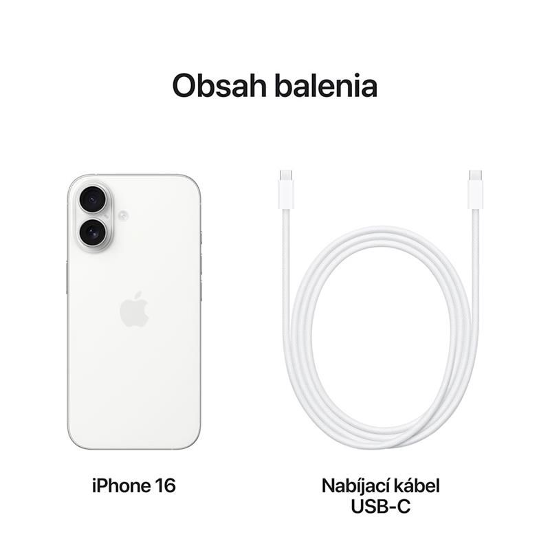 iPhone 16 256 GB fehér *Re-new*