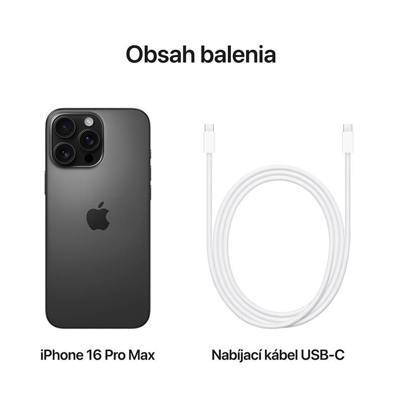 iPhone 16 Pro Max 256 GB fekete titán *Sérült csomagolás*
