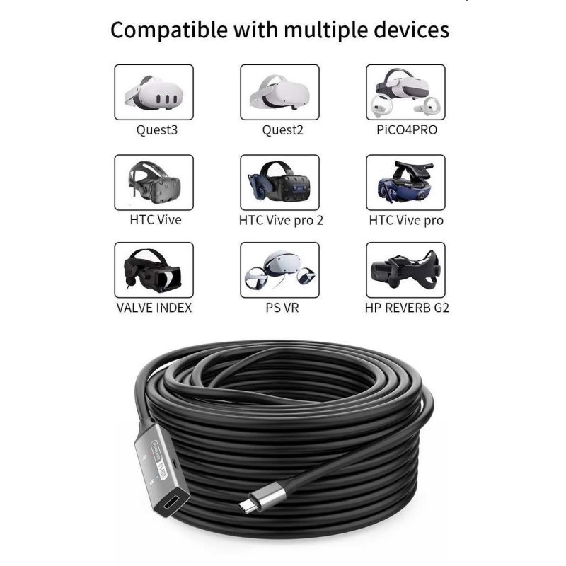 PremiumCord USB-C repeater és hosszabbító kábel Male-Female, 5Gbps Aluminium 5m