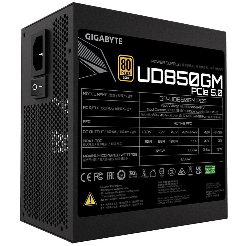 Gigabyte UD850GM 850W 80+ Gold Modular