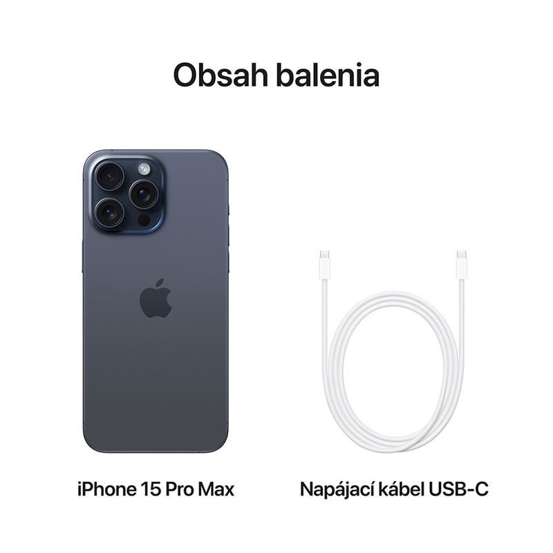 Apple iPhone 15 Pro Max 256 GB kék titán *B osztály* Apple iPhone 15 Pro Max 256 GB kék titán *B osztály*