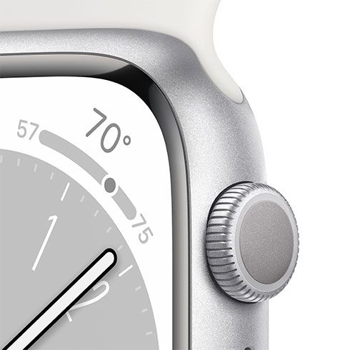 Apple Watch Series 8 GPS 45mm ezüst alumínium borítótok *C osztály* Apple Watch Series 8 GPS 45mm ezüst alumínium borítótok *C osztály*
