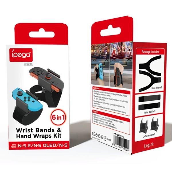 iPega Sportos öv JoyCon Vezérlőhöz Nintendo Switch 2, fekete iPega Sportos öv JoyCon Vezérlőhöz Nintendo Switch 2, fekete