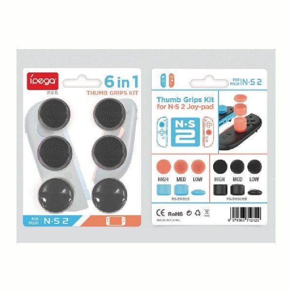 iPega SW2026B Szilikon fedő vezérlőhöz JoyCon Nintendo Switch 2, 6drb, fekete iPega SW2026B Szilikon fedő vezérlőhöz JoyCon Nintendo Switch 2, 6drb, fekete