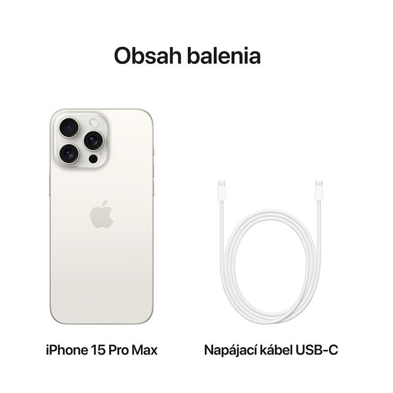 iPhone 15 Pro Max 256 GB fehér titán *A osztály* iPhone 15 Pro Max 256 GB fehér titán *A osztály*