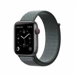 Nejlon karpánt COTEetCI Magic Tape  Apple Watch 38/40/41mm, szürke