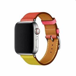 Óraszíj borjúbőr (rövid) COTEetCI  Apple Watch 38/40/41mm, narancssárga/rózsaszín az pgs.hu