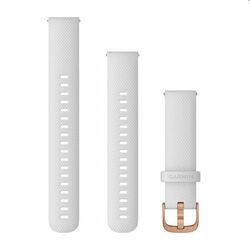 Garmin Quick Release Szilikon szíj 18 mm, stone white/rose gold az pgs.hu