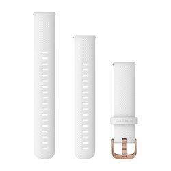 Garmin Quick Release Szilikon szíj 18 mm, fehér/rose arany szín az pgs.hu