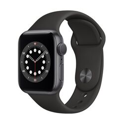 Apple Watch Series 6 GPS, 44mm Space Gray Aluminium Case, A osztály - használt, 12 hónap garancia