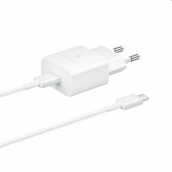 Gyorstöltő Samsung 15W USB-C kábellel, fehér az pgs.hu