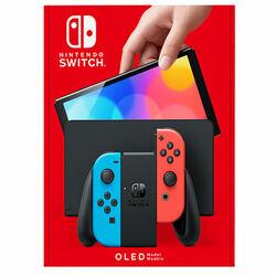 Nintendo Switch (OLED Model), neon - BAZÁR (használt termék, 12 hónap garancia) az pgs.hu