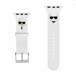 Karl Lagerfeld Karl and Choupette szíj for Apple Watch 38/40mm, white