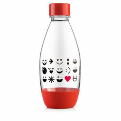SodaStream gyerekpalack 0.5l smiley piros az pgs.hu