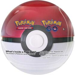 Kártyajáték Pokémon TCG Go Ball Tin White Red (Pokémon).