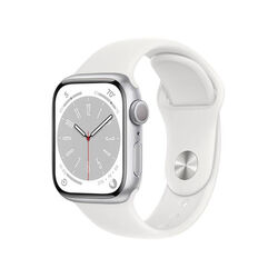 Apple Watch Series 8 GPS 45mm ezüst Aluminium Tok fehér Sportszíjjal na pgs.hu