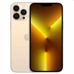 Apple iPhone 13 Pro Max 128GB, gold, C osztály - használt, 12 hónap garancia