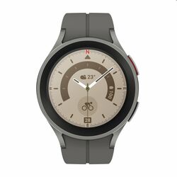 Samsung Galaxy Watch5 Pro 45mm, gray titanium, A osztály - használt, 12 hónap garancia az pgs.hu