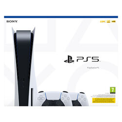 PlayStation 5 + PlayStation 5 DualSense Wireless Controller, black & white