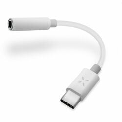 FIXED LINK adapter fejhallgató USB-C-ről 3,5 mm-es DAC-chippel ellátott jack csatlakozóhoz való csatlakoztatásához, fehér - OPENBOX (Bontott csomagolás, teljes garancia) az pgs.hu