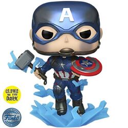 POP! Avengers Endgame: Captain America (Marvel) Metallic Special Kiadás (Glows in The Dark) - OPENBOX (Bontott csomagolás, teljes garancia) az pgs.hu