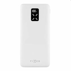 FIXED Powerbank Zen 10 LCD kijelzővel és PD 20W kimenettel, 10 000 mAh, fehér