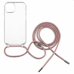 FIXED Pure Neck nyakbaakasztós madzaggal Apple iPhone 7/8/SE (2020/2022) számára, rózsaszín