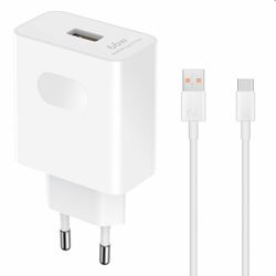 Gyorstöltő Honor SuperCharge 66W USB-C kábellel, fehér