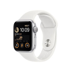 Apple Watch SE 2 GPS 44mm Silver Aluminium Case, A osztály - használt, 12 hónap garancia az pgs.hu