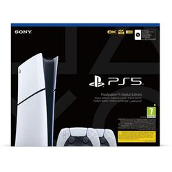 PlayStation 5 Digital (Model Slim) + vezeték nélküli vezérlő PlayStation 5 DualSense, fehér na pgs.hu