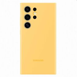 Silicone Cover tok Samsung Galaxy S24 Ultra számára, sárga az pgs.hu