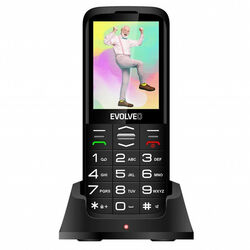 Evolveo EasyPhone XO, mobiltelefon időseknek töltőállvánnyal, fekete az pgs.hu
