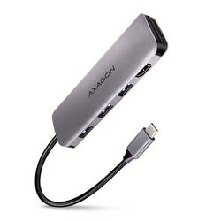 AXAGON HMC-HCR3A 3x USB-A + HDMI + SD/microSD, USB-C 3.2 Gen 1 hub, 20cm USB-C cable - OPENBOX (Bontott csomagolás, teljes garancia) az pgs.hu