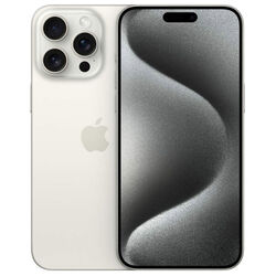 Apple iPhone 15 Pro Max 256GB, titán fehér, B osztály – használt, 12 hónap garancia
