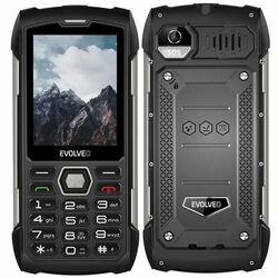 Evolveo StrongPhone H1, vízálló ellenálló Dual SIM telefon, fekete-ezüst