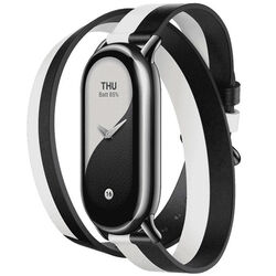 Xiaomi Smart Band 8 Double Wrap Strap tartalék szíj, fekete-fehér az pgs.hu